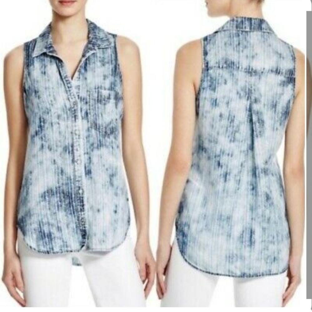 Anthropologie chambray tank top